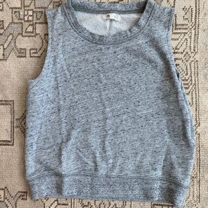 Madewell Gray Sweatshirt Tank XXS